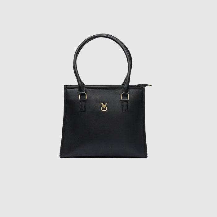 CLASSIC BLACK TOTE BAG - MEDIUM