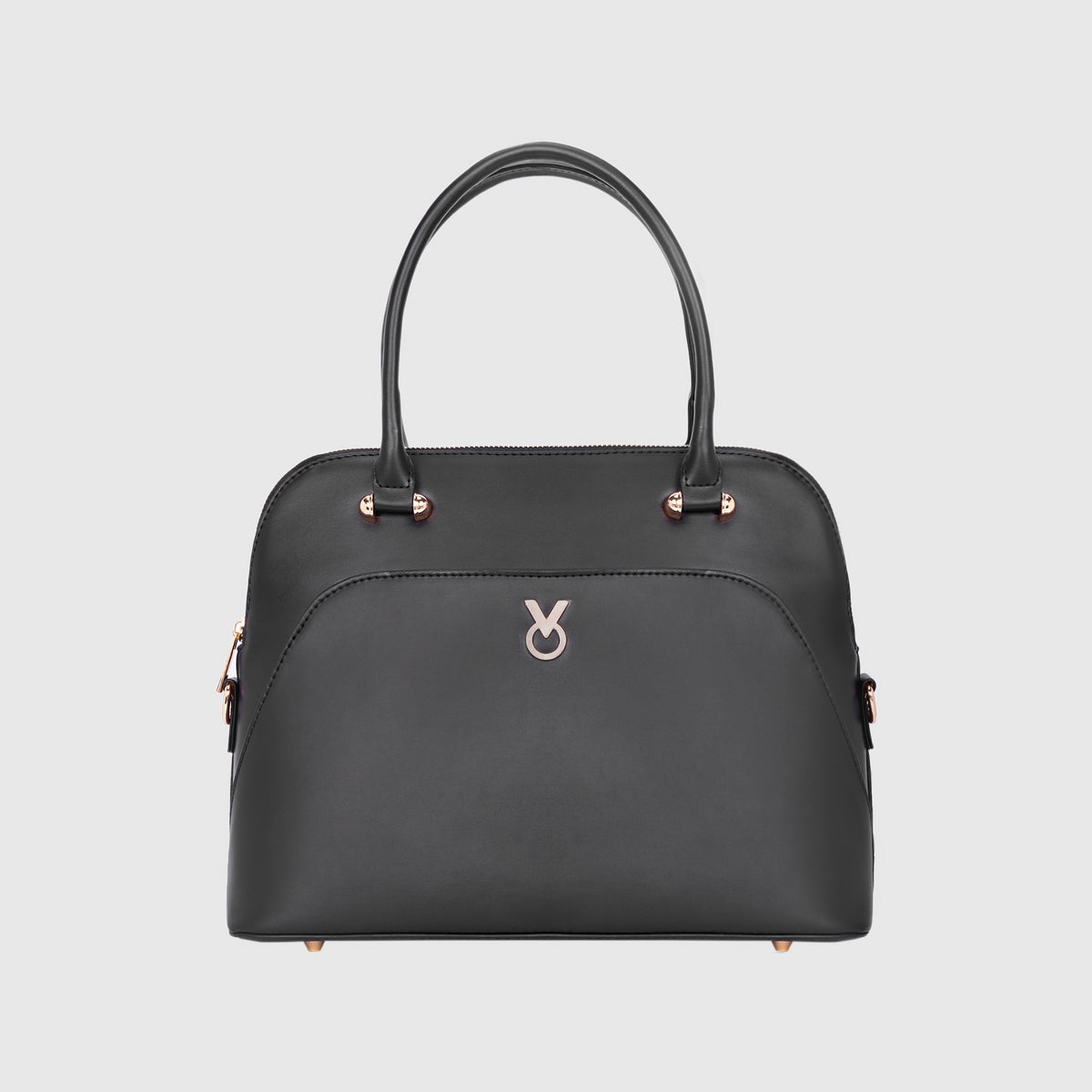 CLASSIC BLACK SATCHEL BAG