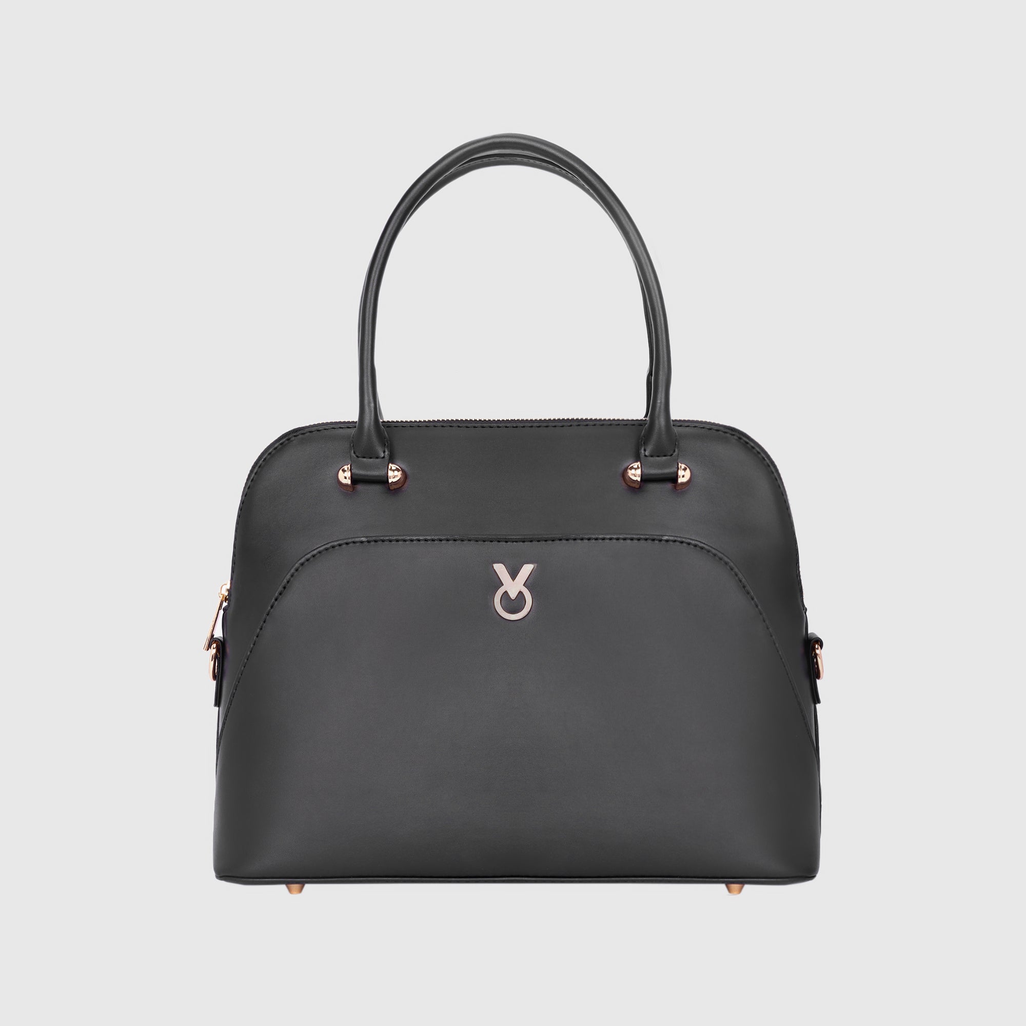 CLASSIC BLACK SATCHEL BAG