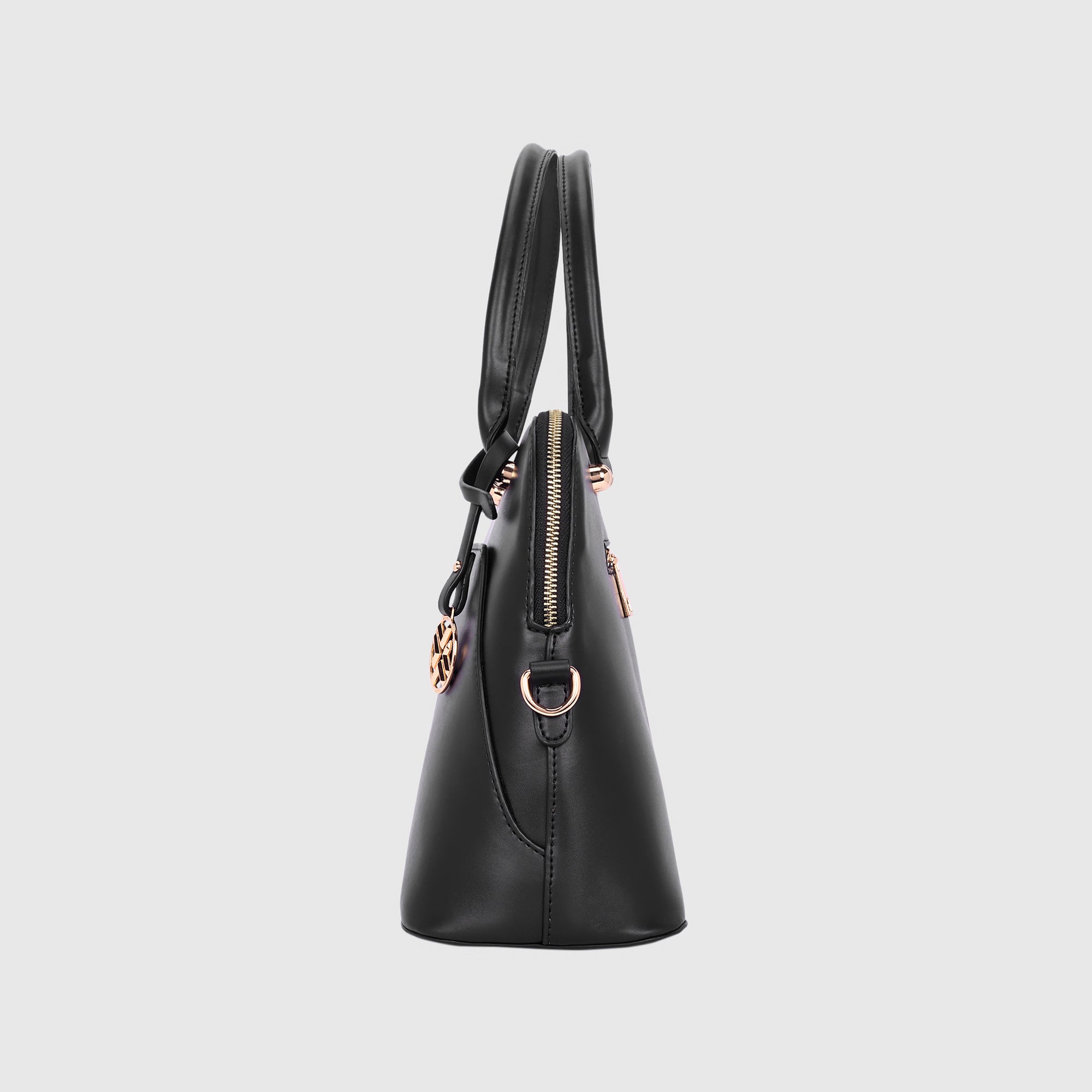 CLASSIC BLACK SATCHEL BAG