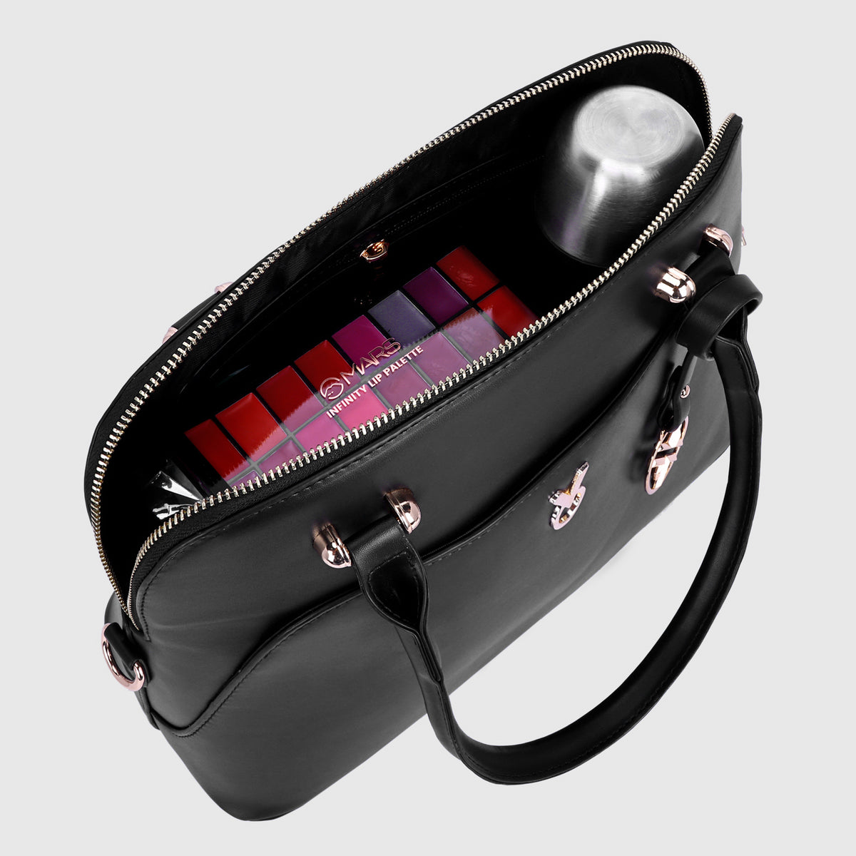 CLASSIC BLACK SATCHEL BAG