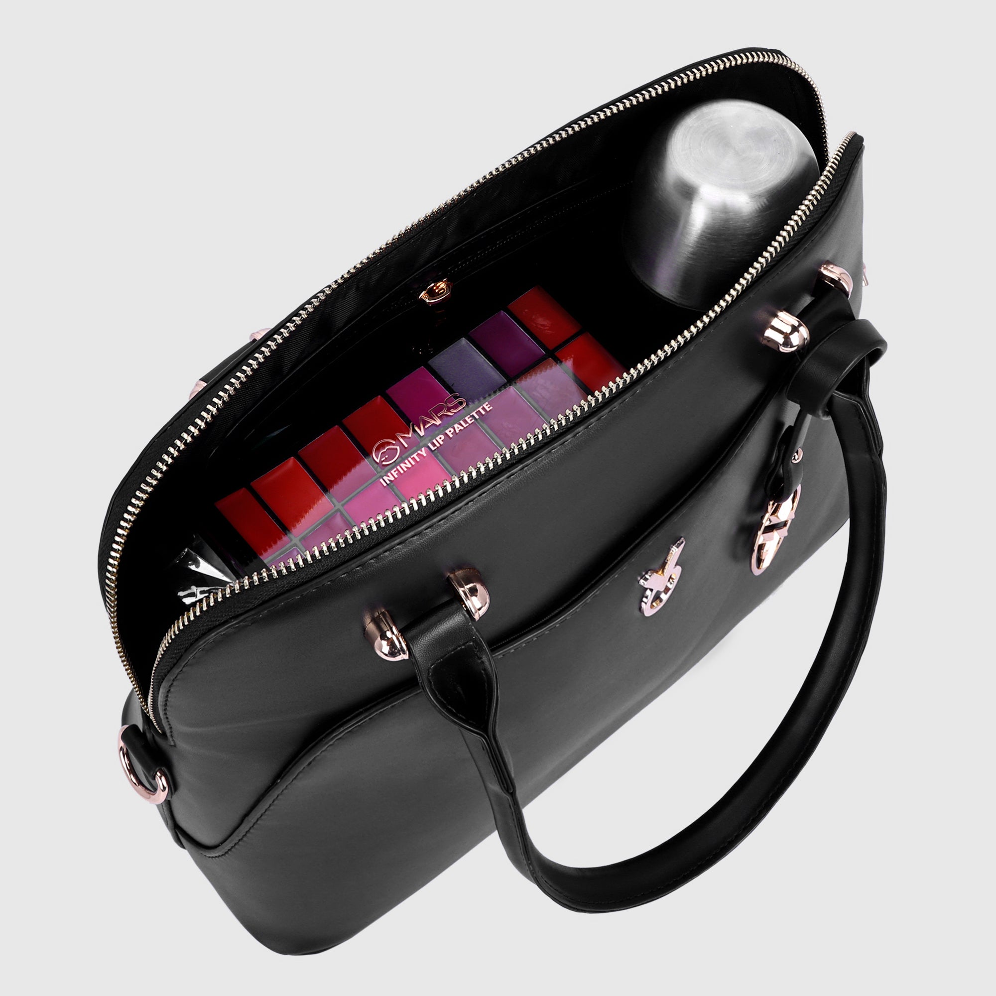 CLASSIC BLACK SATCHEL BAG