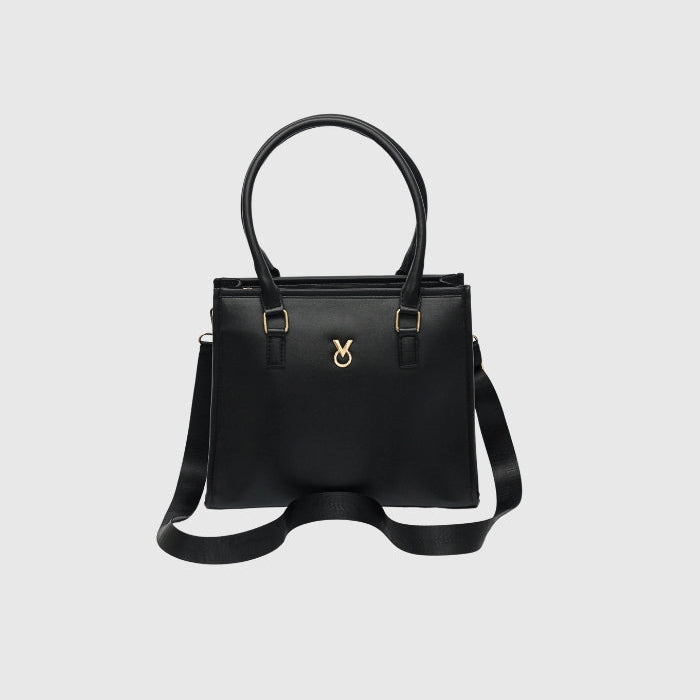 CLASSIC BLACK TOTE BAG - MEDIUM