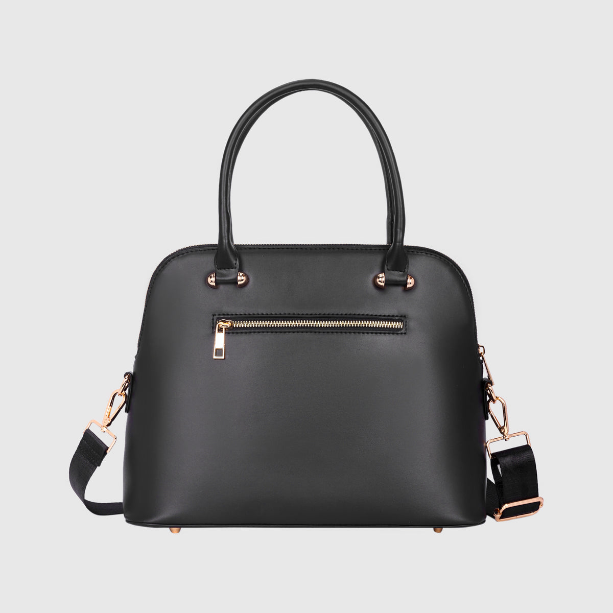 CLASSIC BLACK SATCHEL BAG