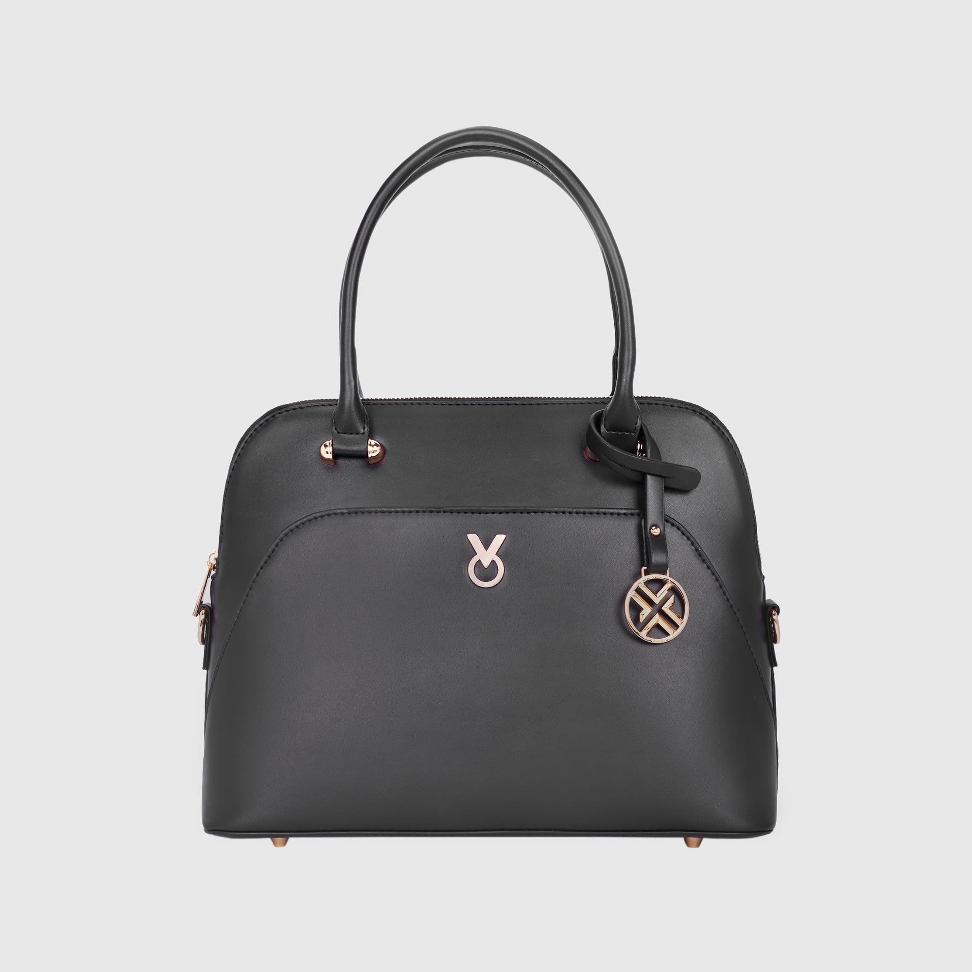 CLASSIC BLACK SATCHEL BAG